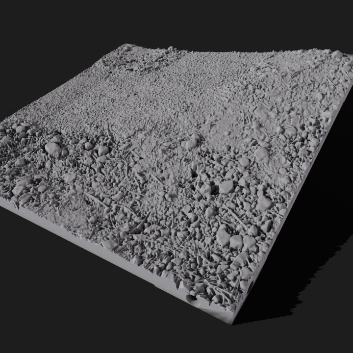 3D Printable Hills | 6" x 6" Tiles | Terrain STL Files | Modular Battlefield - Hills Expansion Pack image