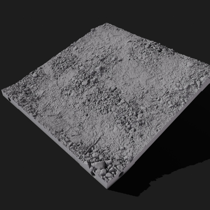 3D Printable Hills | 6" x 6" Tiles | Terrain STL Files | Modular Battlefield - Hills Expansion Pack image