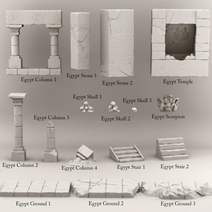 EGYPTIAN TEMPLE PACK image