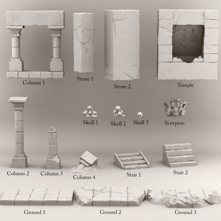 EGYPTIAN TEMPLE PACK image