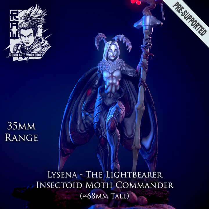 Lysena the lightbearer - Moth woman image