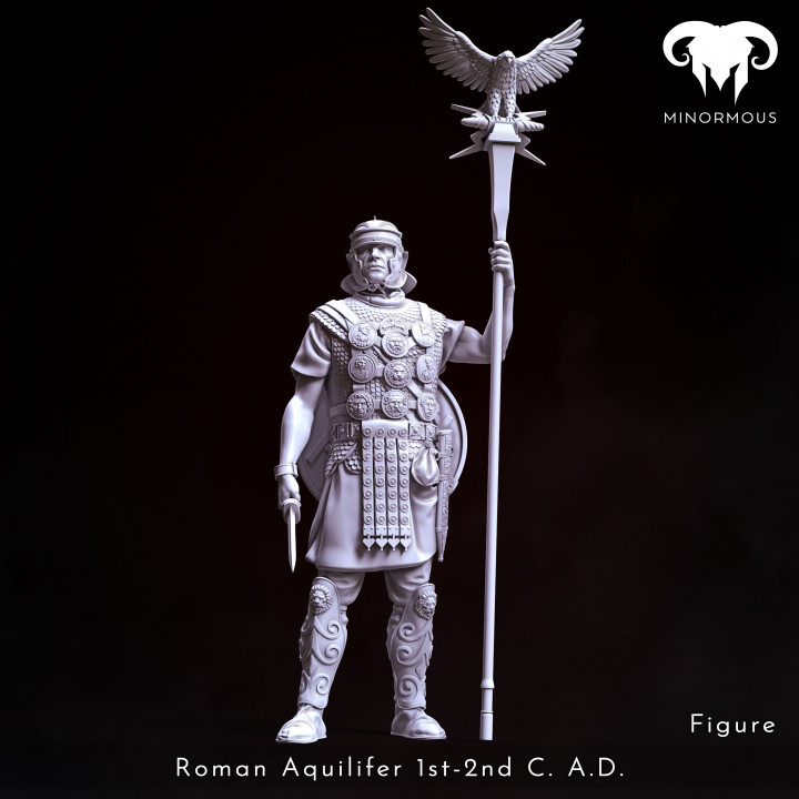 Figure - Roman Aquilifer 1st-2nd C. A.D. Looking at the Battlefield! image