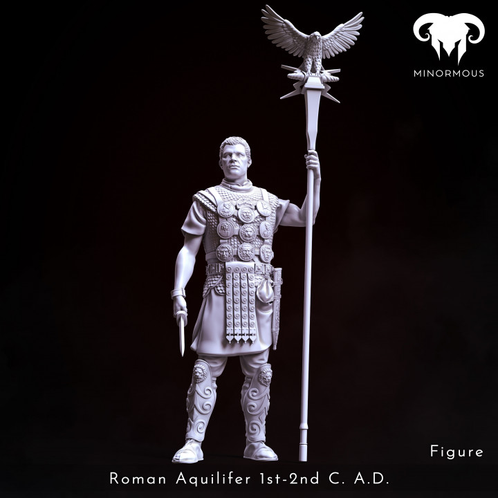 Figure - Roman Aquilifer 1st-2nd C. A.D. Looking at the Battlefield! image