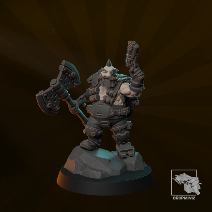 Sci-Fi Dwarf Warlord image
