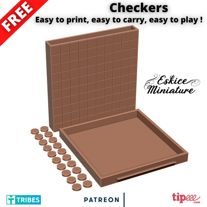 Checkers & Chess by Eskice Miniature - FREE