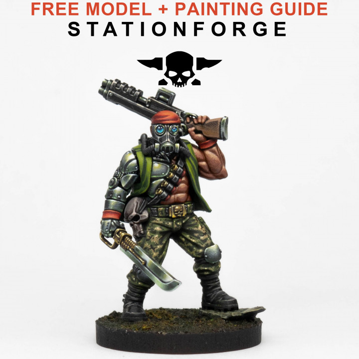 GrimGuard Slayer Painting Guide + Model image