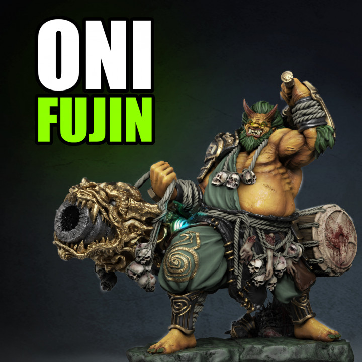 3D Printable ONI BOSS FUJIN by Necropunks Miniatures