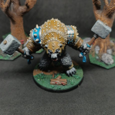Picture of print of Corruption Of The Glades - Werebear Warrior A