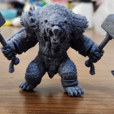 Picture of print of Corruption Of The Glades - Werebear Warrior A