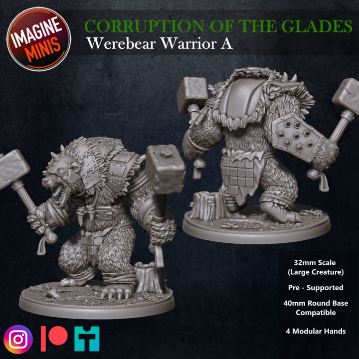 Corruption Of The Glades - Werebear Warrior A image