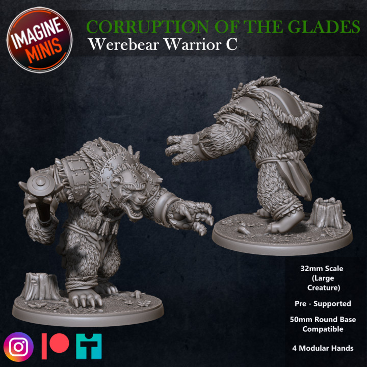 Corruption Of The Glades - Werebear Warrior C