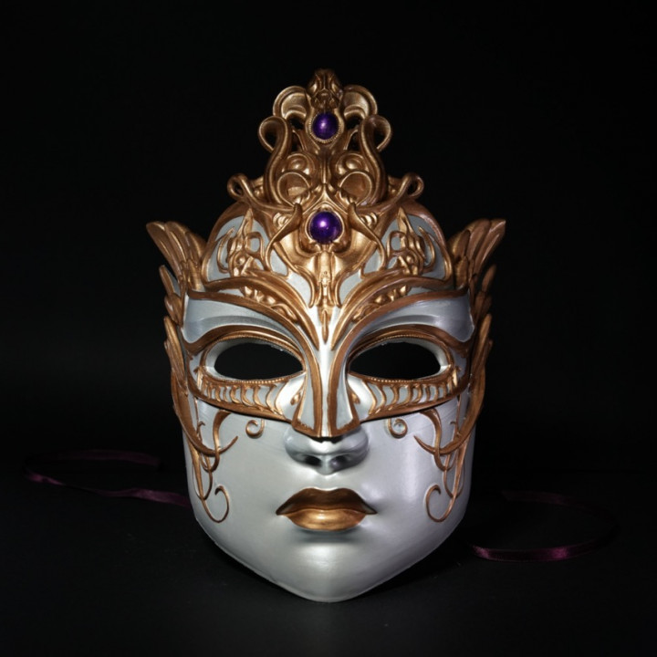 3D Printable Carnival Mask by Stlflix