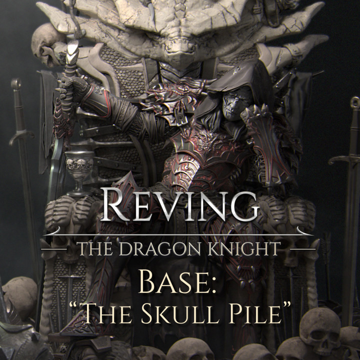 Dragon Knight with Skull Base [presupported] image