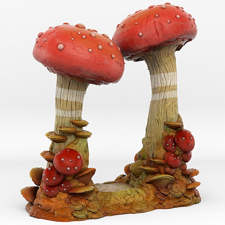 3d Printable Mushrooms Portal With Its Undergrowth Effect By Fantastic