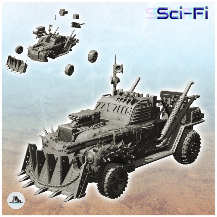 3D Printable Post-apo vehicles pack No. 1 - Future Sci-Fi SF Post ...