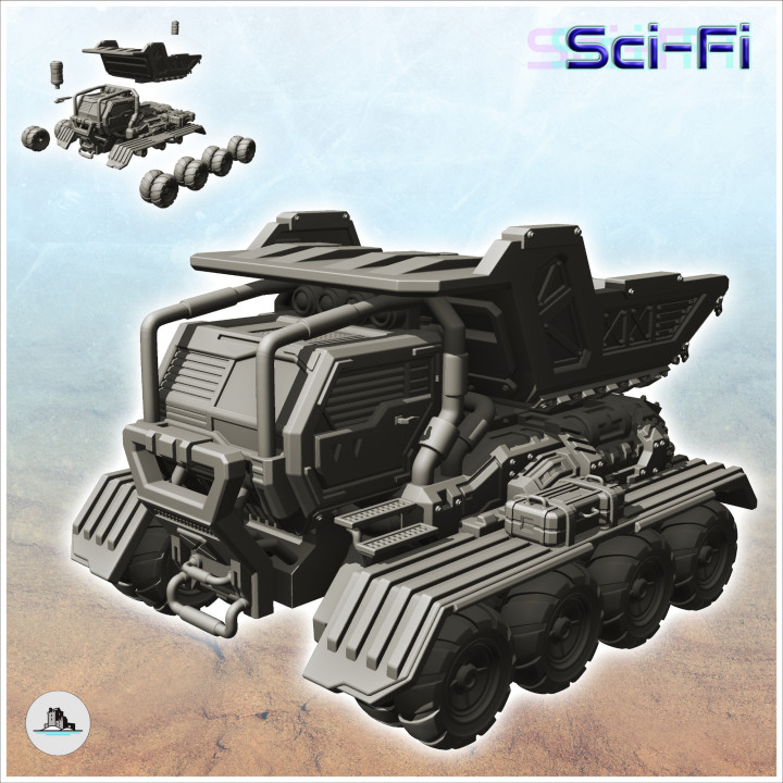 Post-apo vehicles pack No. 1 - Future Sci-Fi SF Post apocalyptic Tabletop Scifi image