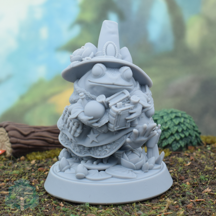 3D Print of Frog Wizardess Ribbitta Tomatina by EmpireOfMinis