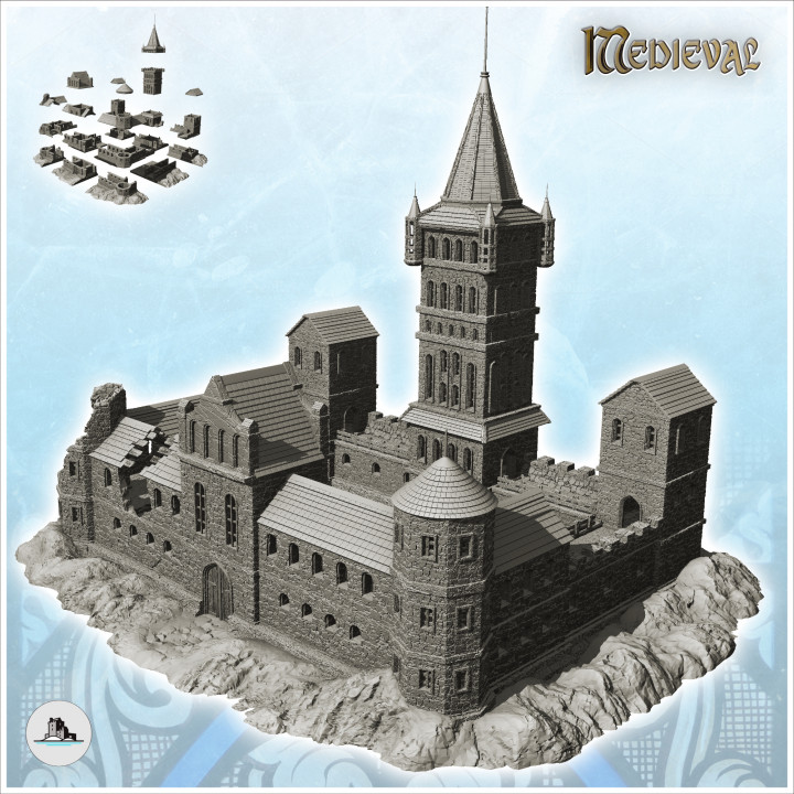 Medieval castles pack No. 1 - Medieval Gothic Feudal Old Archaic Saga 28mm 15mm image