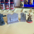 Stairs Down, Doors and Blocked Passageway for use with HeroQuest print image