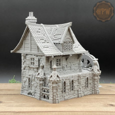 Picture of print of Watermill House - Medieval Town