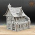 Watermill House - Medieval Town print image