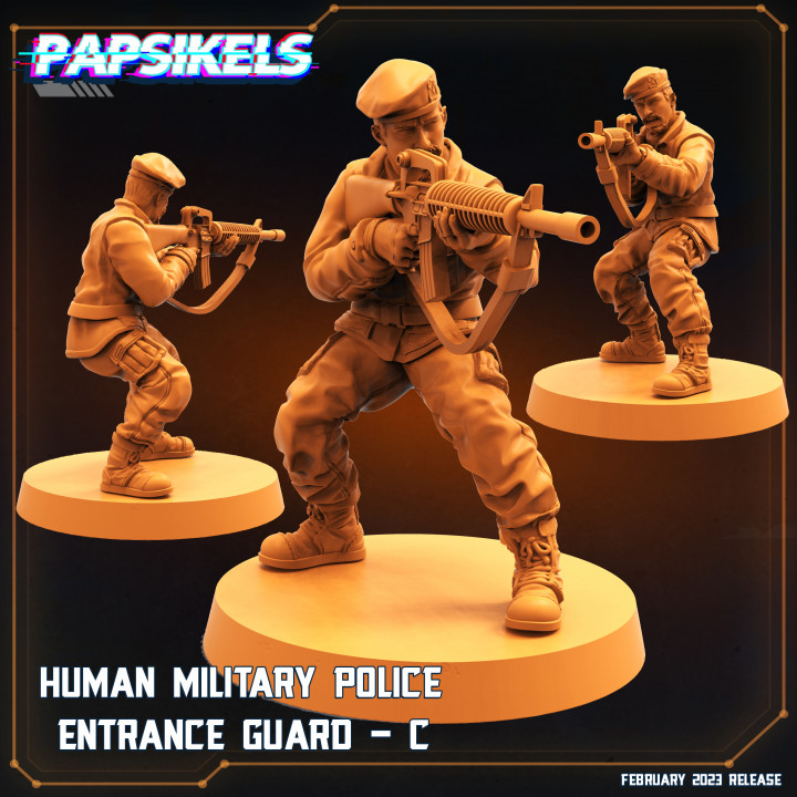 HUMAN MILITARY POLICE ENTRANCE GUARD C