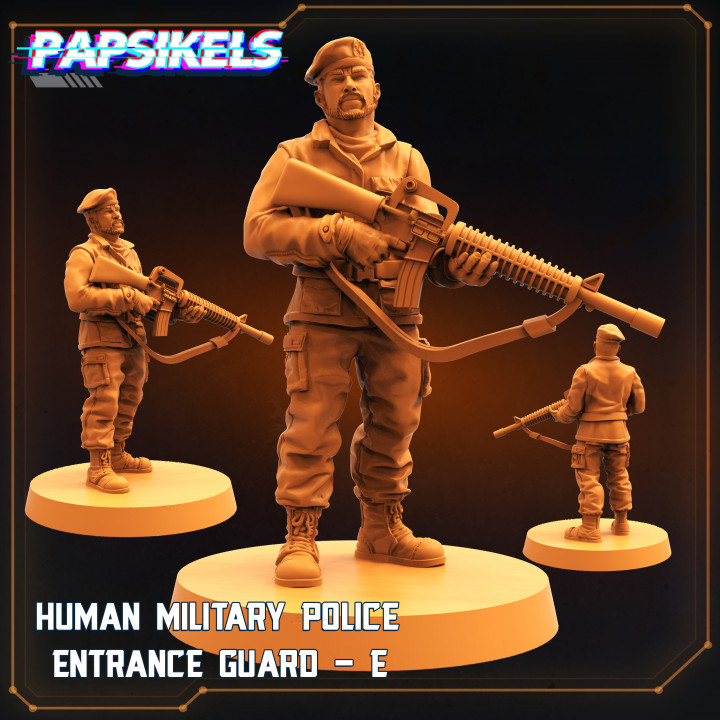 HUMAN MILITARY POLICE ENTRANCE GUARD E image