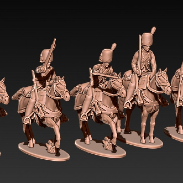 3D Printable napoleonic french guard horsegrenadiers by Kozak miniatures