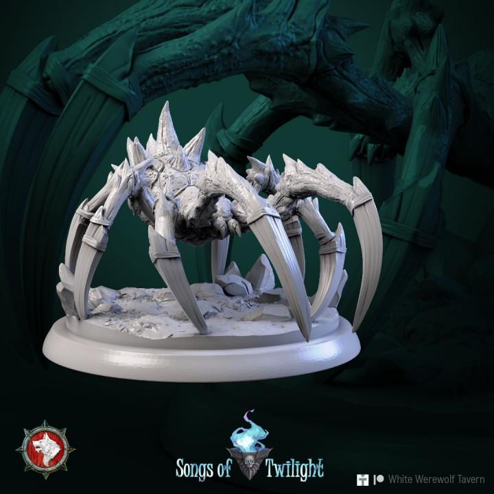 Rock Spiders set 6 miniatures 32 mm pre-supported image
