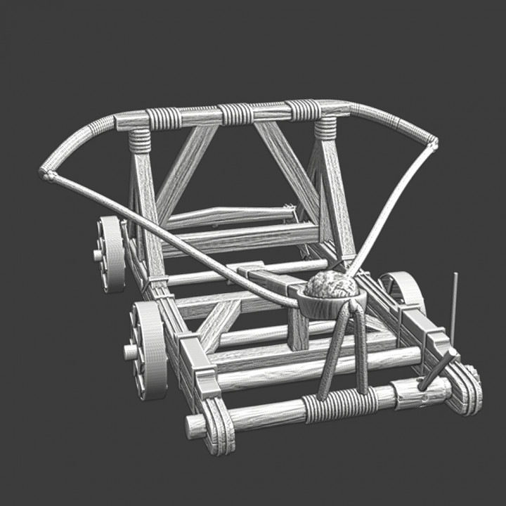 Medieval Siege Catapult - bow powered image