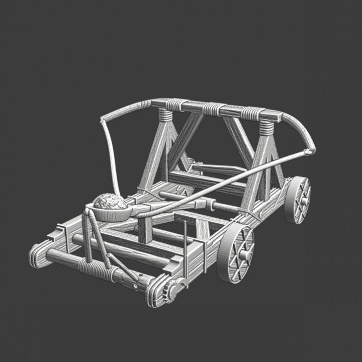 Medieval Siege Catapult - bow powered image