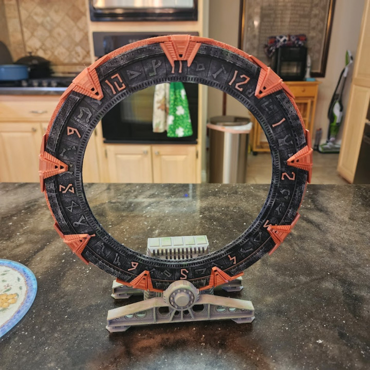 3D Print of Stargate - working clock by jliferjr