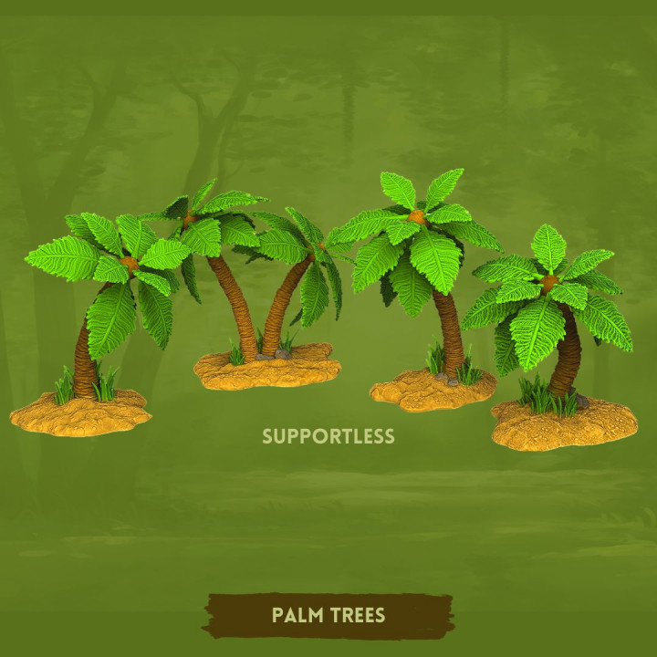Supportless Palm Trees image