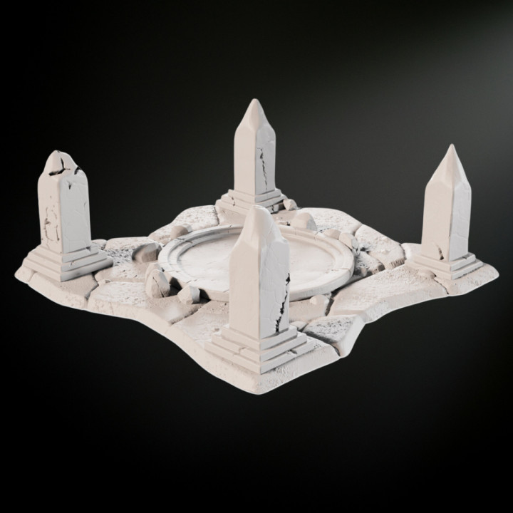 Fantasy Medieval Ruined Fountain image