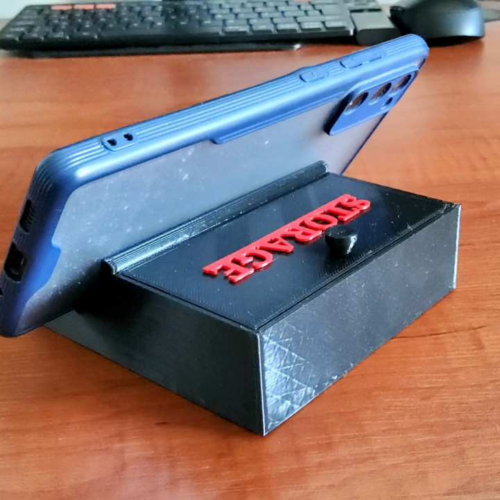 Phone/Tablet Stand with Storage Box image