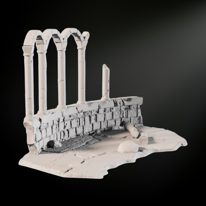 Fantasy Medieval Ruined Columns image