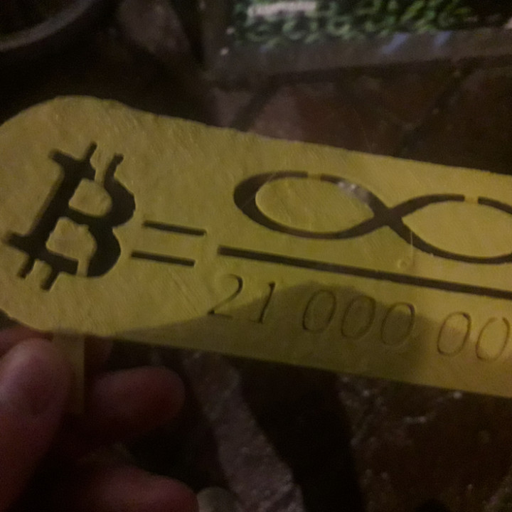 3D Printable Bitcoin graffiti filter infinite fiat money printer
