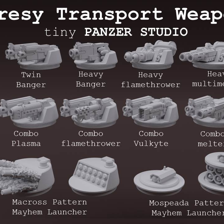 Heresy Transport Weapon Turrets image