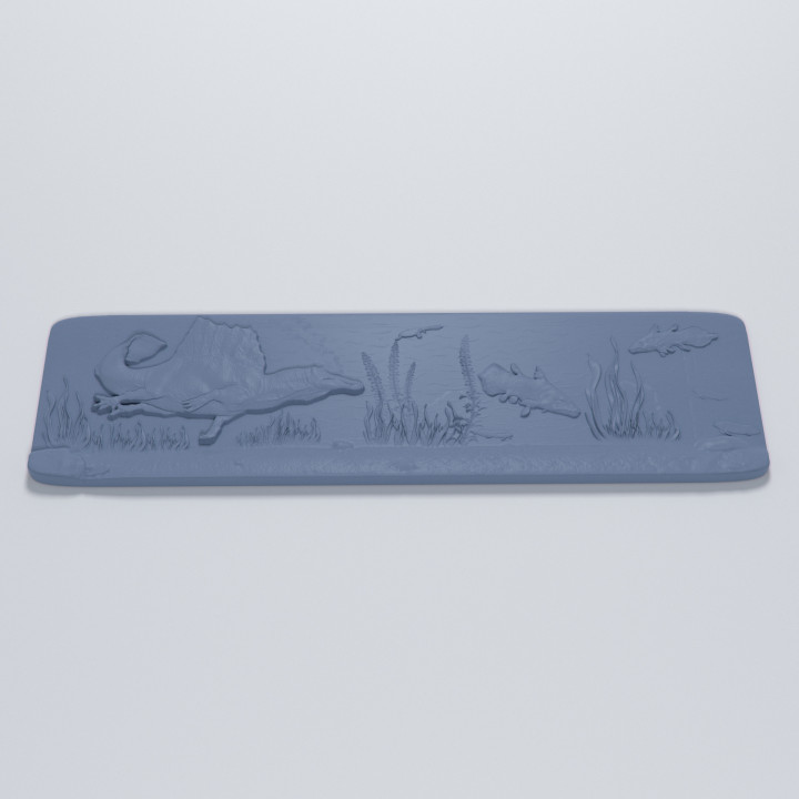 Spinosaurus Bookmark or magnet pre-supported