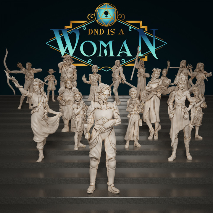 DnD is a Woman - FronTiers Miniatures - 58 Models image