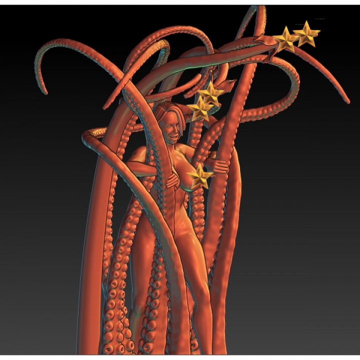 TENTACLES QUEEN - EROTIC MINIATURE 75 MM SCALE