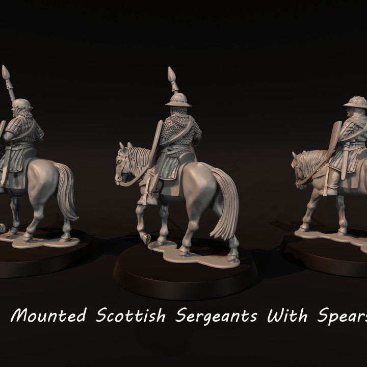 Mounted Scottish Sergeants With Spears image