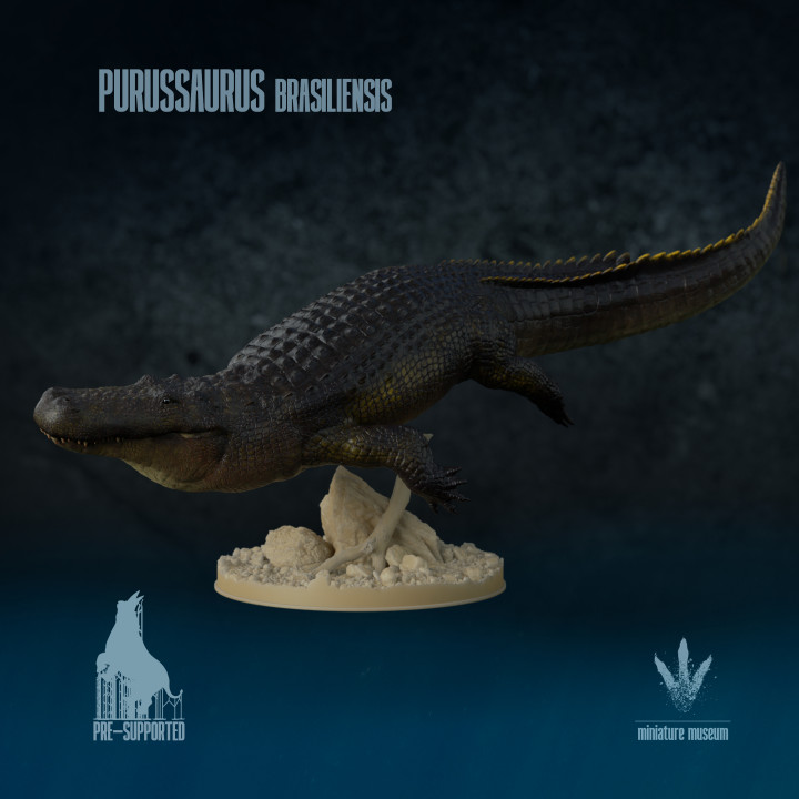 Purussaurus brasiliensis : Swimming image