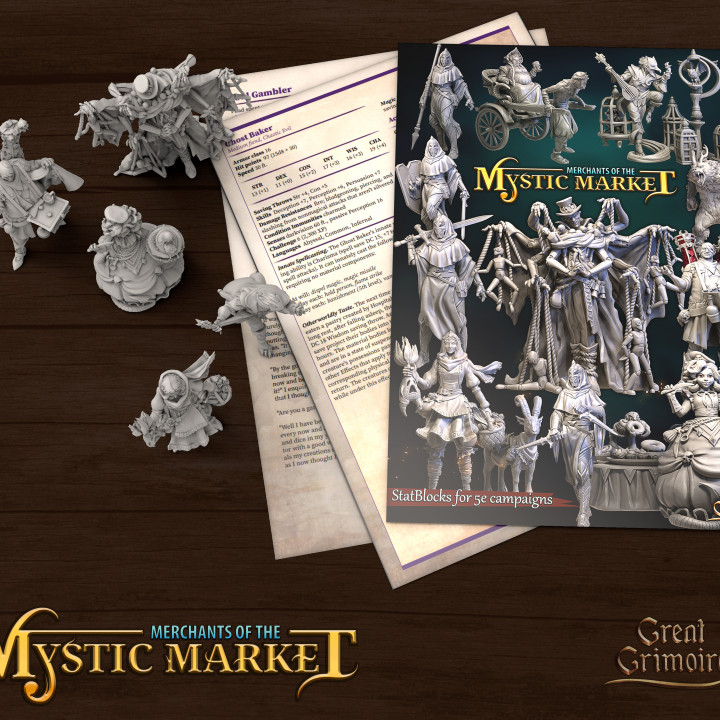 Merchants of the Mystic Market - 5e Stat Blocks image