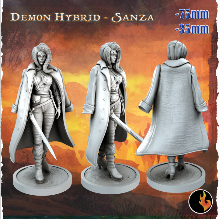 Demon Hybrid Sanza - Dark Fantasy Minis