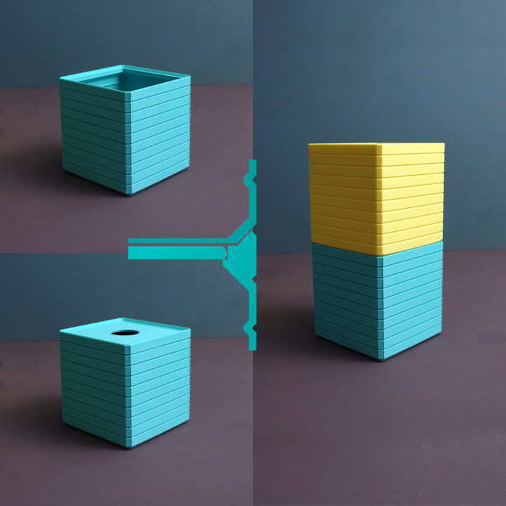 Modular, stackable boxes