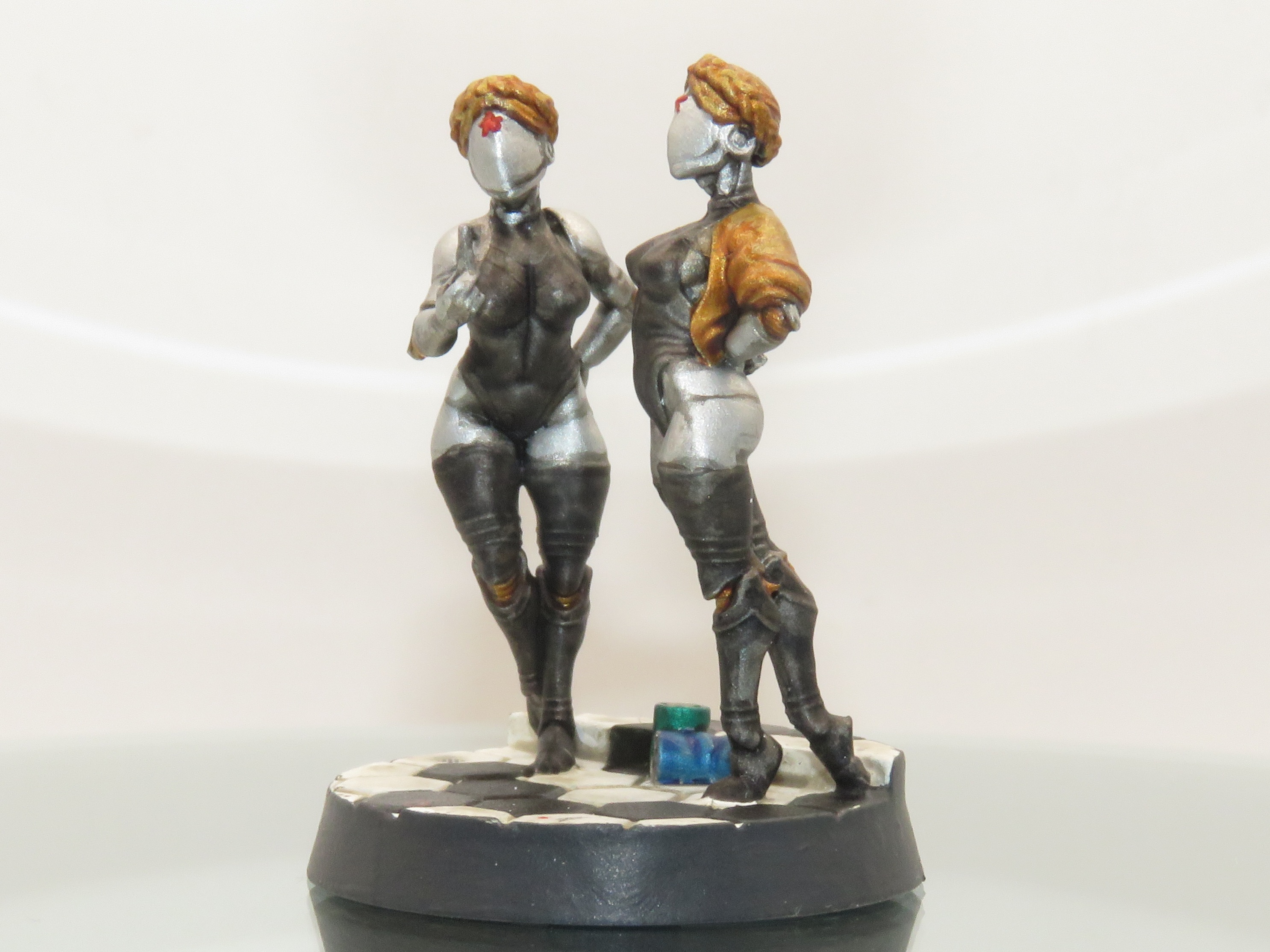 3D Printable Atomic Heart Ballerina Twins Fan minis by Gaz Minis