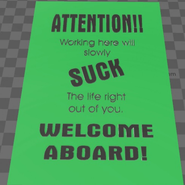 Work Sucks Plaque image