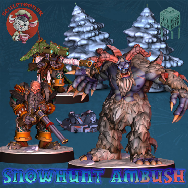 Snowhunt ambush-dwarf-yeti