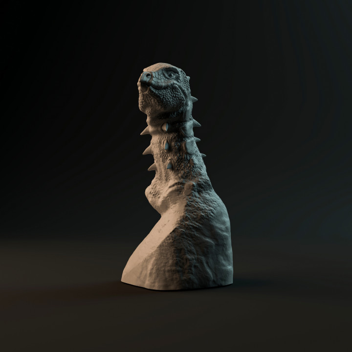 Jakapil Kaniukura bust - pre-supported dinosaur head image